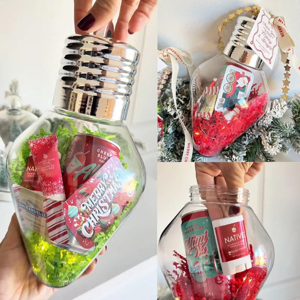 Home Decor Lighting Tree - Weihnachten Glühbirne Geschenk Glas Weihnachtsbaum Ornament