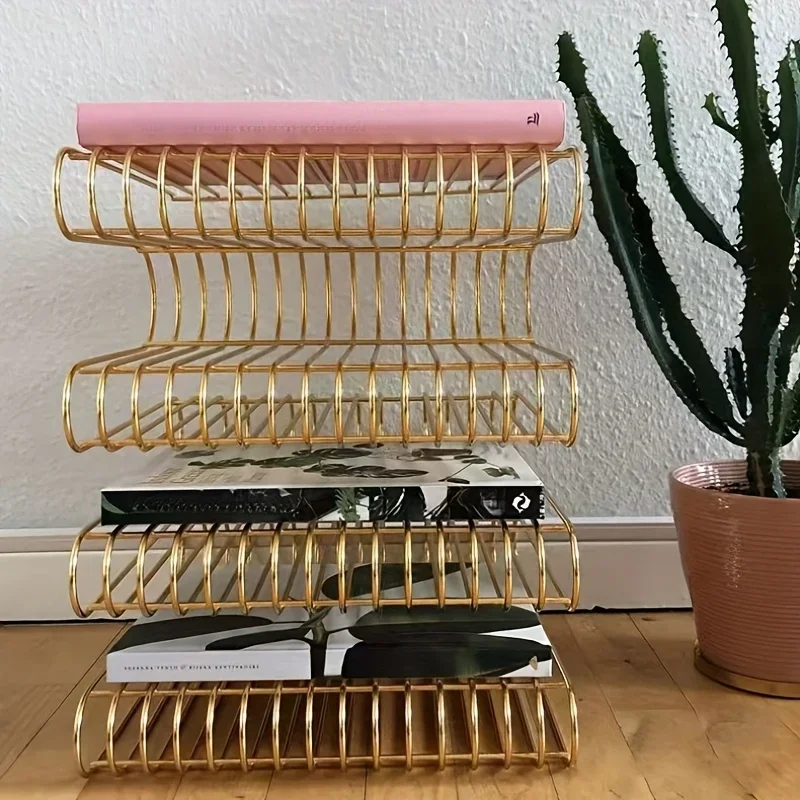 Lighting And Decor Magazine - Luxuriöser Zeitschriftenständer Kreativer Bodenständer für Wohnzimmer