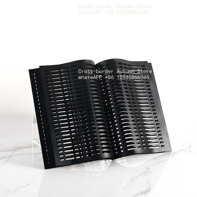 Lighting And Decor Magazine - Minimalistischer Zeitschriftenständer aus Metall im Luxus-Stil,
