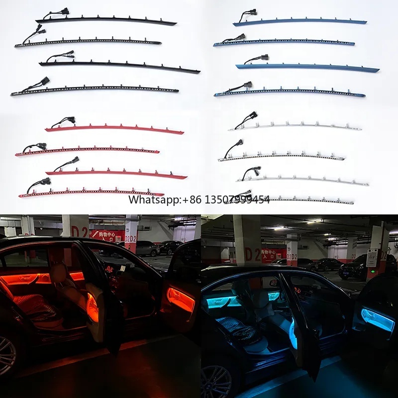 Lighting Decor - 4 Innentür-Ambientebeleuchtung LED-Dekorative Leuchten mit Blau