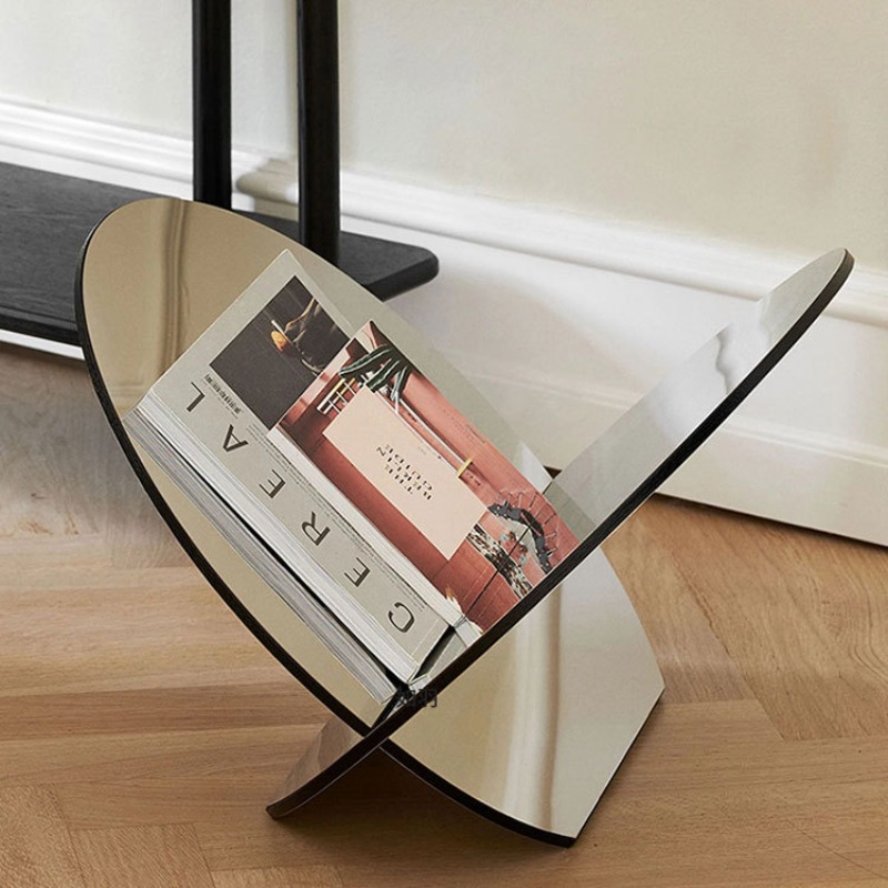 Lighting And Decor Magazine - Leichtes Luxus-Bücherregal aus Edelstahl im nordischen
