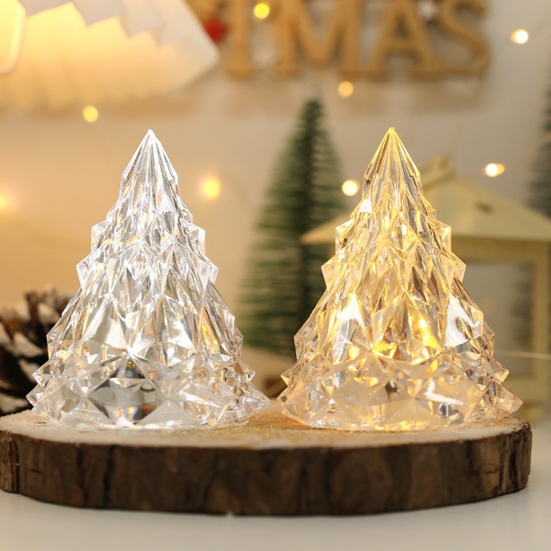 Home Decor Lighting Tree - Weihnachtsbaum-Eisberg-Lichter, warmweißes Licht, Kristalllampe, verschneiter Berg,