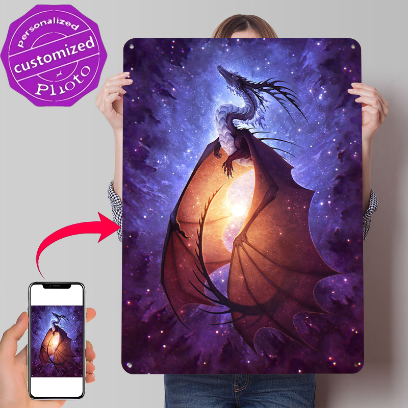 Nova Decor & Lighting Vase Glass Brun 26Cm - Nova 3D Textur Metallposter Personalisiertes Wandkunst