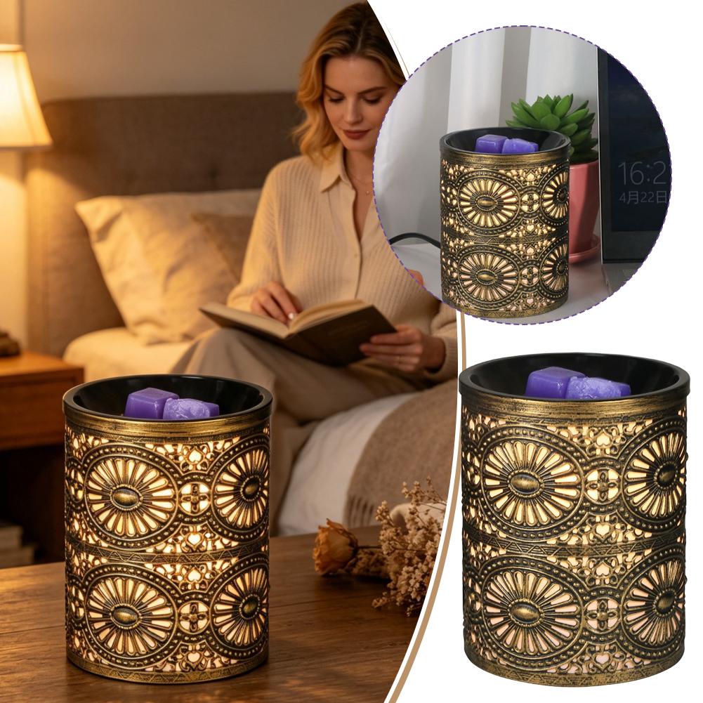Lighting Decor - Neues Duft-Nachtlicht, goldener geometrischer Eisen-Kerzenhalter, kreativer