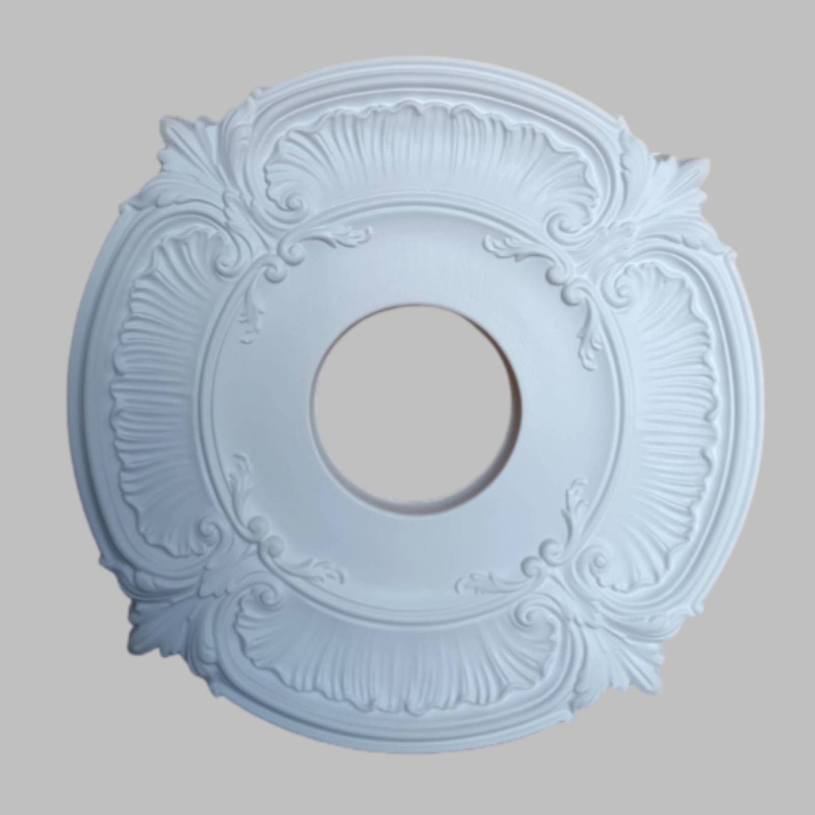 Lighting Decor - Runde PU-Deckenrosette im französischen Design, dekorative