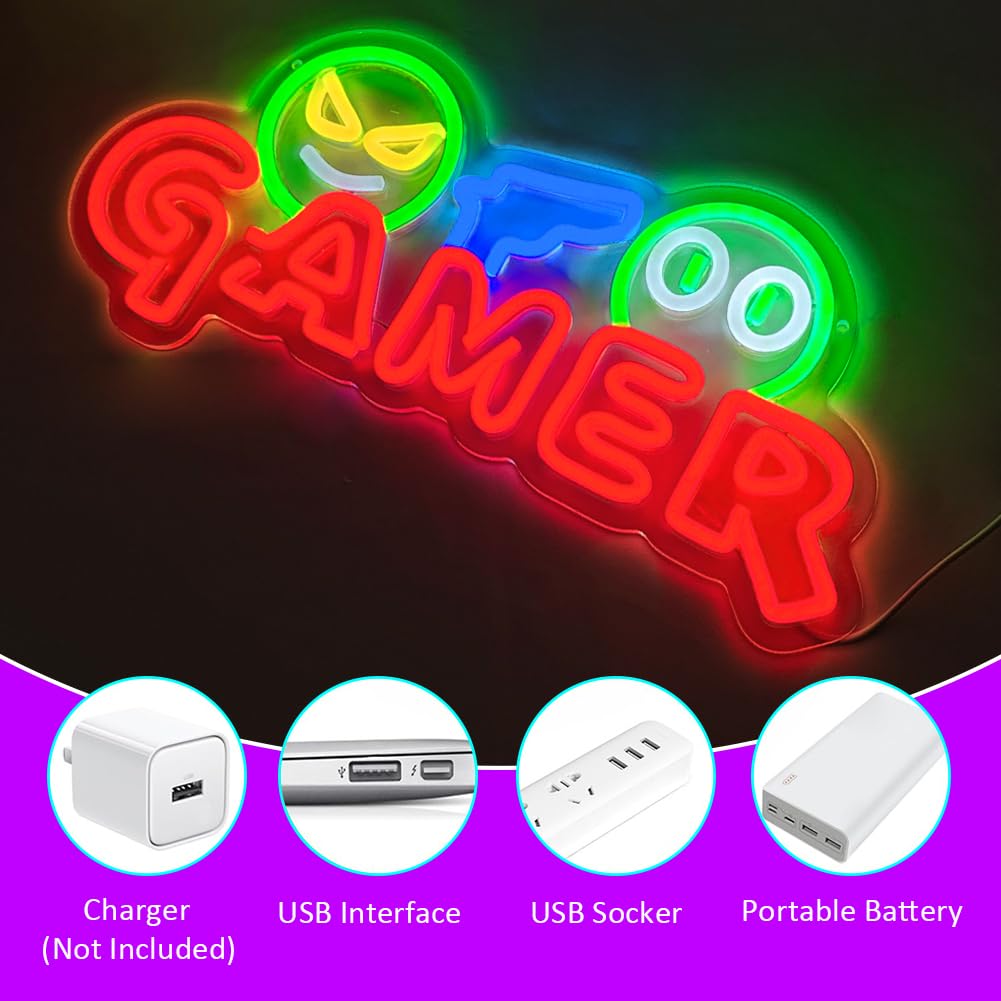 Gamer Neon-Schild LED-Wandleuc – Lighting Decoration For Wedding Bewertung und Preis