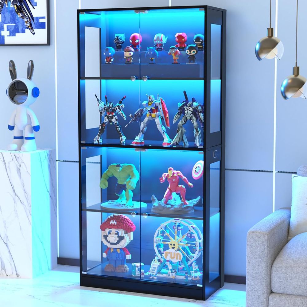 65-Zoll Glasvitrine, 4-stufige – Lighting & Home Decor Studio Bewertung und Preis