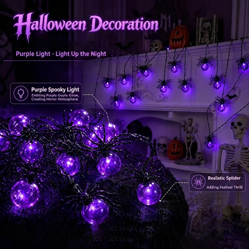 Batteriebetriebene Spinnen-LED – Garden Lighting Decor Bewertung und Preis