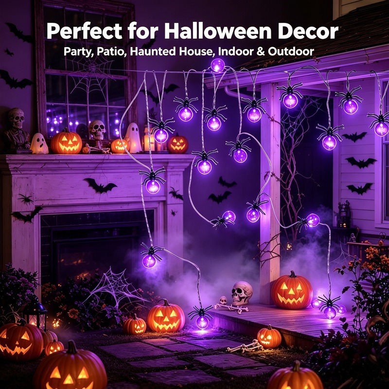 Batteriebetriebene Spinnen-LED – Garden Lighting Decor Bewertung und Preis