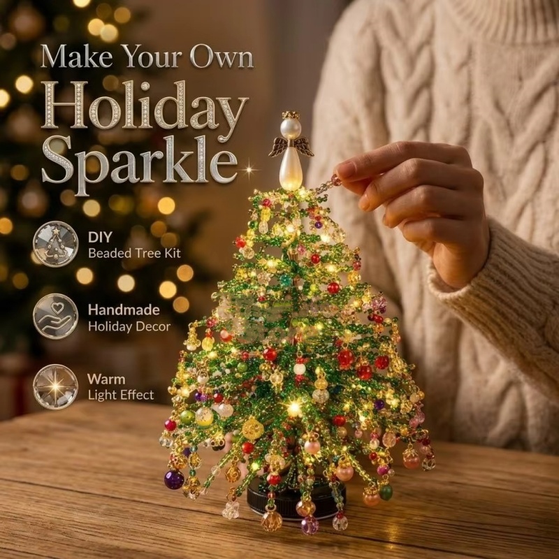 DIY Perlen-Weihnachtsbaum-Set  – Home Decor Lighting Tree Bewertung und Preis