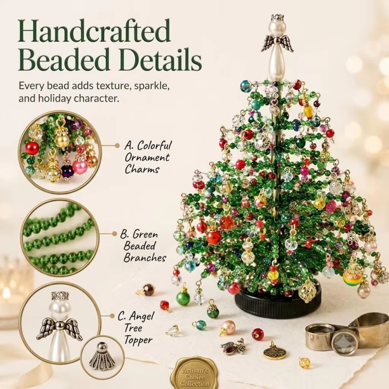 DIY Perlen-Weihnachtsbaum-Set  – Home Decor Lighting Tree Bewertung und Preis
