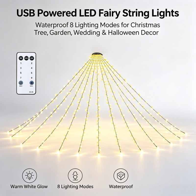 USB LED Lichterkette, Wasserdi – Lighting Decoration For Wedding Bewertung und Preis