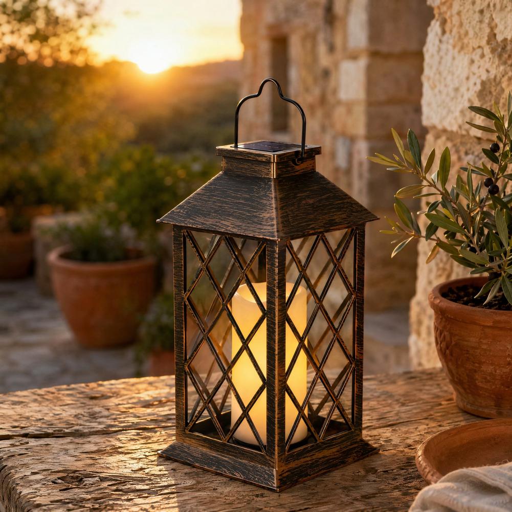 Retro-Solarlaterne, Solar-Kerz – Garden Lighting Decor Bewertung und Preis