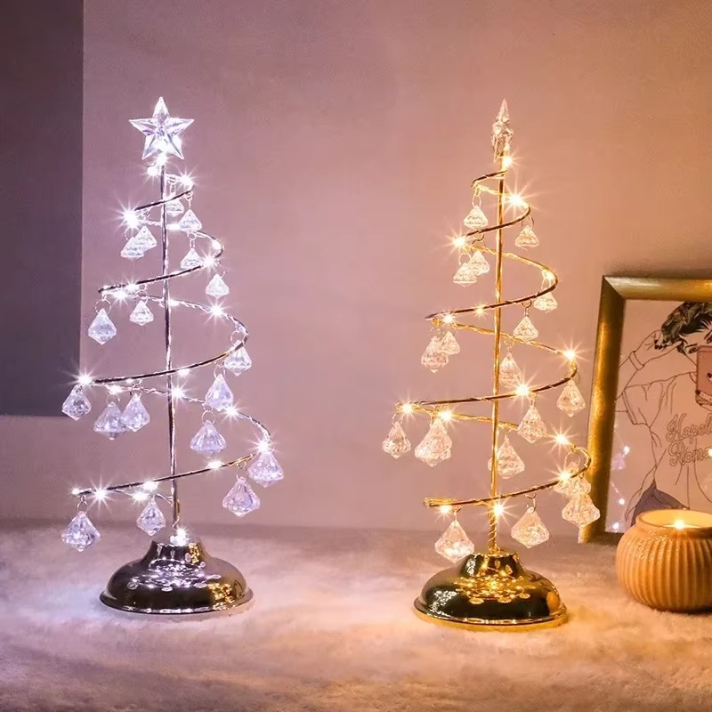 Weihnachts-LED-Kristall-Weihna – Home Decor Lighting Tree Bewertung und Preis