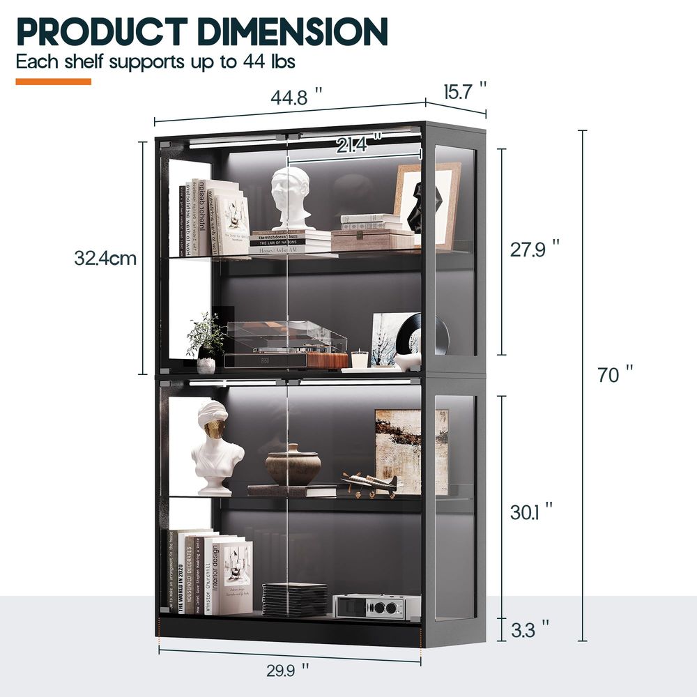 Schrank mit LED-Lichtleisten,  – Lighting & Home Decor Studio Bewertung und Preis