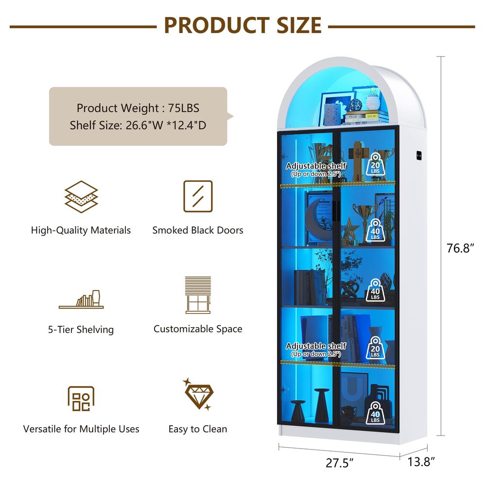 Vitrine mit Türen und verstell – Lighting & Home Decor Studio Bewertung und Preis