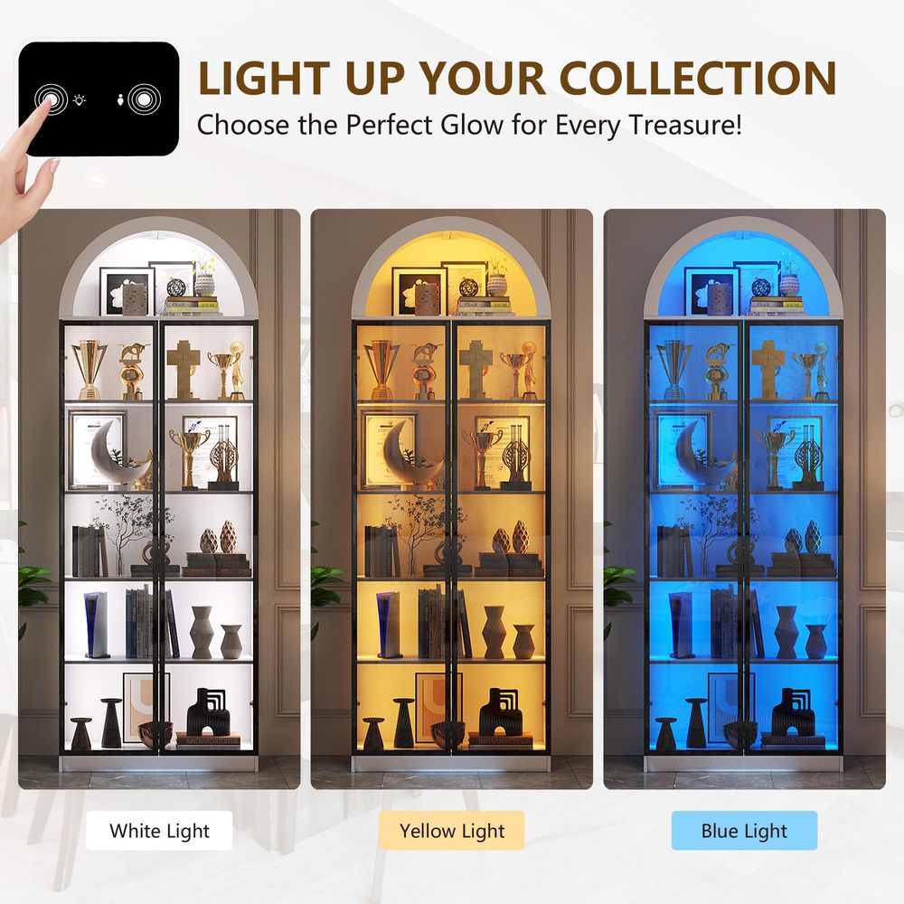Vitrine mit Türen und verstell – Lighting & Home Decor Studio Bewertung und Preis