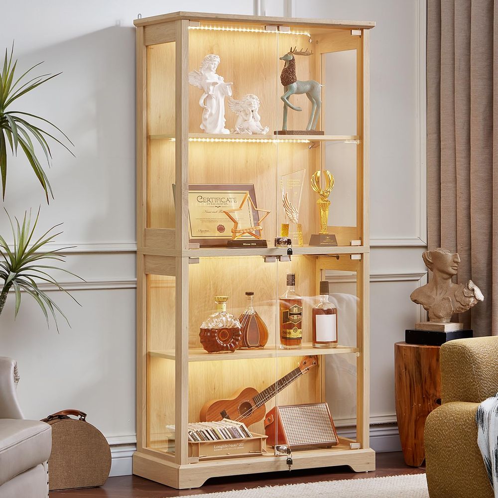 Bauernhaus-Vitrine aus Glas mi – Lighting & Home Decor Studio Bewertung und Preis