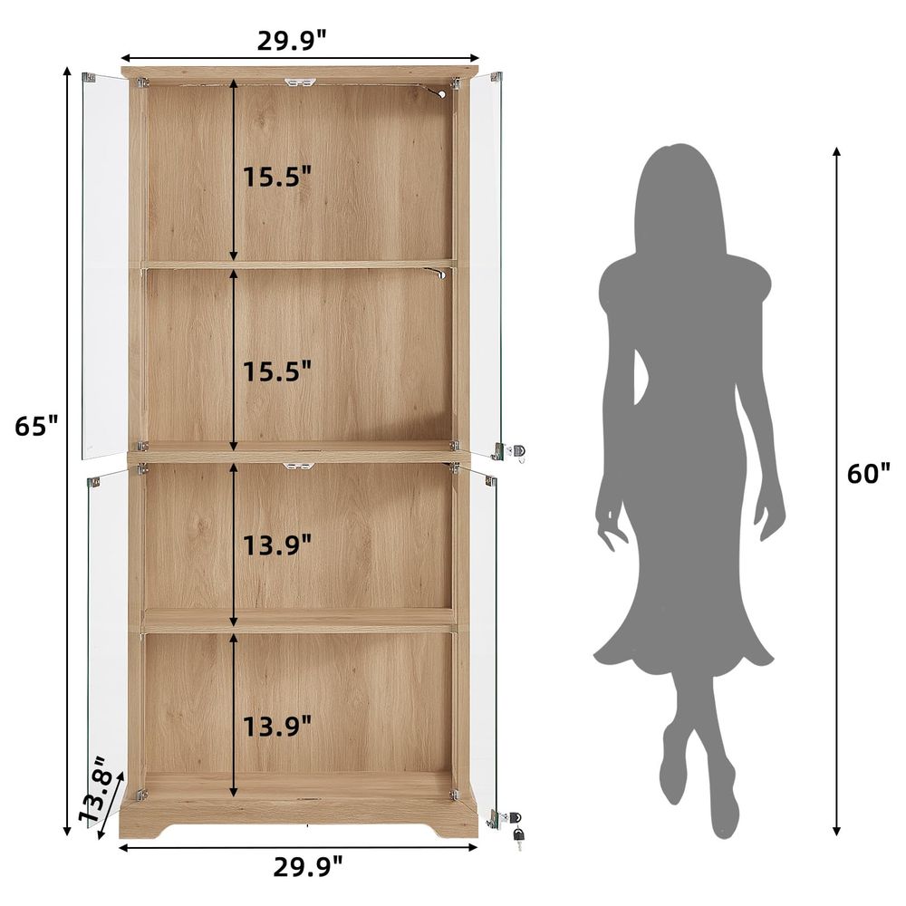Bauernhaus-Vitrine aus Glas mi – Lighting & Home Decor Studio Bewertung und Preis