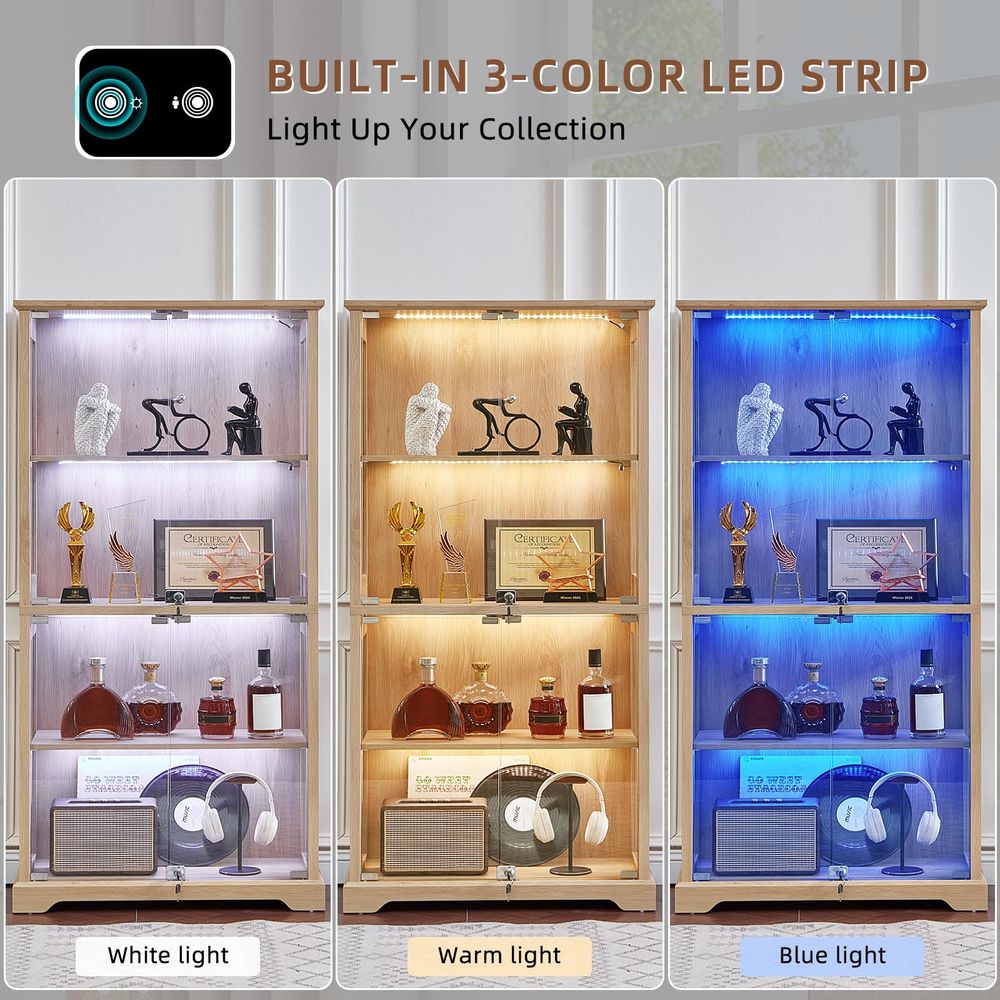Bauernhaus-Vitrine aus Glas mi – Lighting & Home Decor Studio Bewertung und Preis