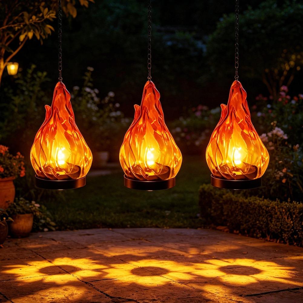 Solar-Flammen-Hängelaterne, IP – Garden Lighting Decor Bewertung und Preis