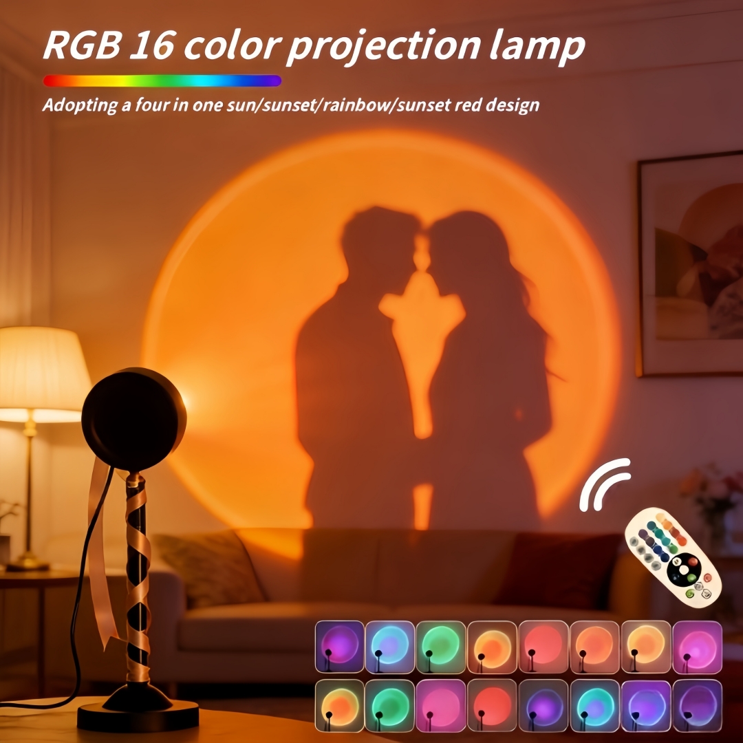 16-Farben-Sonnenuntergang-Proj – Lighting Room Decor Photo Bewertung und Preis
